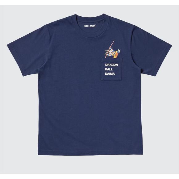Uniqlo x Dragon Ball DAIMA UT Goku Graphic T-Shirt in Navy Blue - Picture 2 of 9